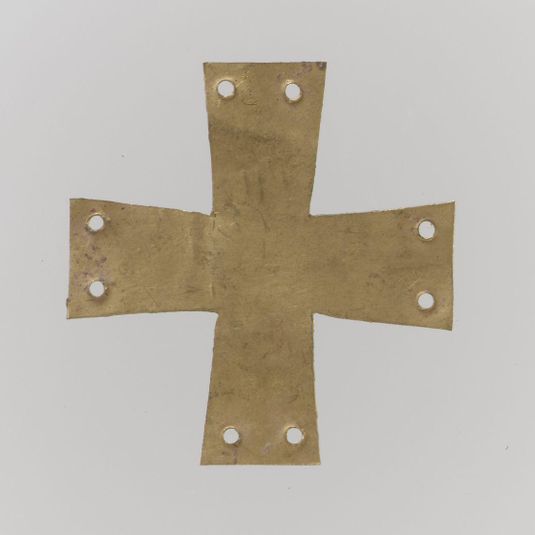 Gold Appliqué in the Form of a Cross