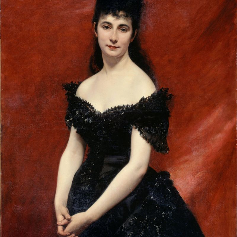 Portrait de Léonie Dufresne, baronne le Vavasseur, puis marquise de Vaucouleurs de Lanjamet