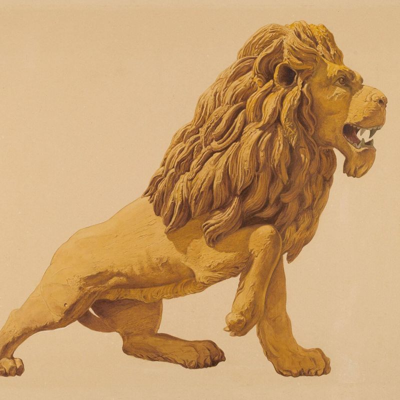 Circus Wagon Lion