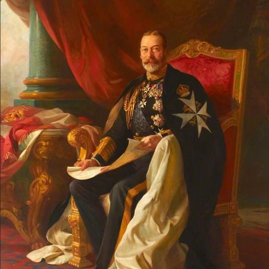 This is An Image of Hm King George V of the United Kingdom. He is Shown Wearing His Robes as Sovereign Head of the Most Venerable of the Hospital of Saint John of Jerusalem.