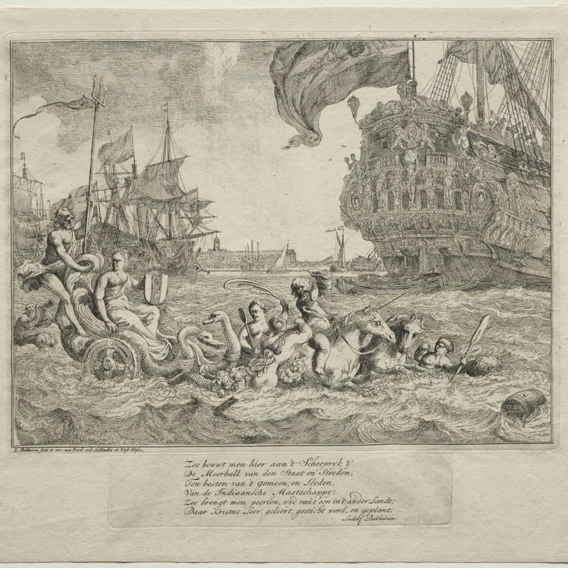 The Personification of Amsterdam Riding in Neptune's Chariot
