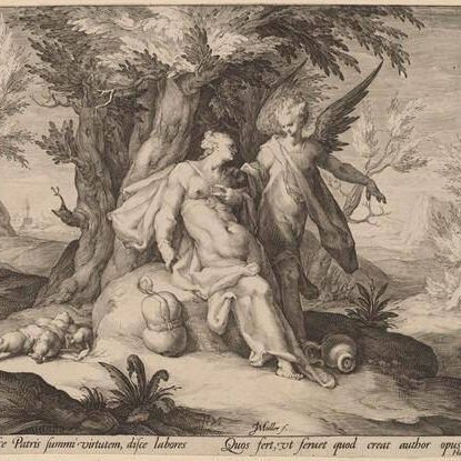 Hagar in the Desert Consoled by an Angel