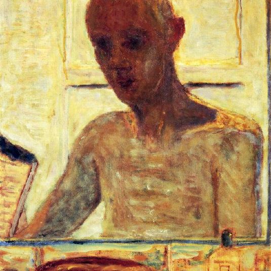 Self Portrait in a Shaving Mirror