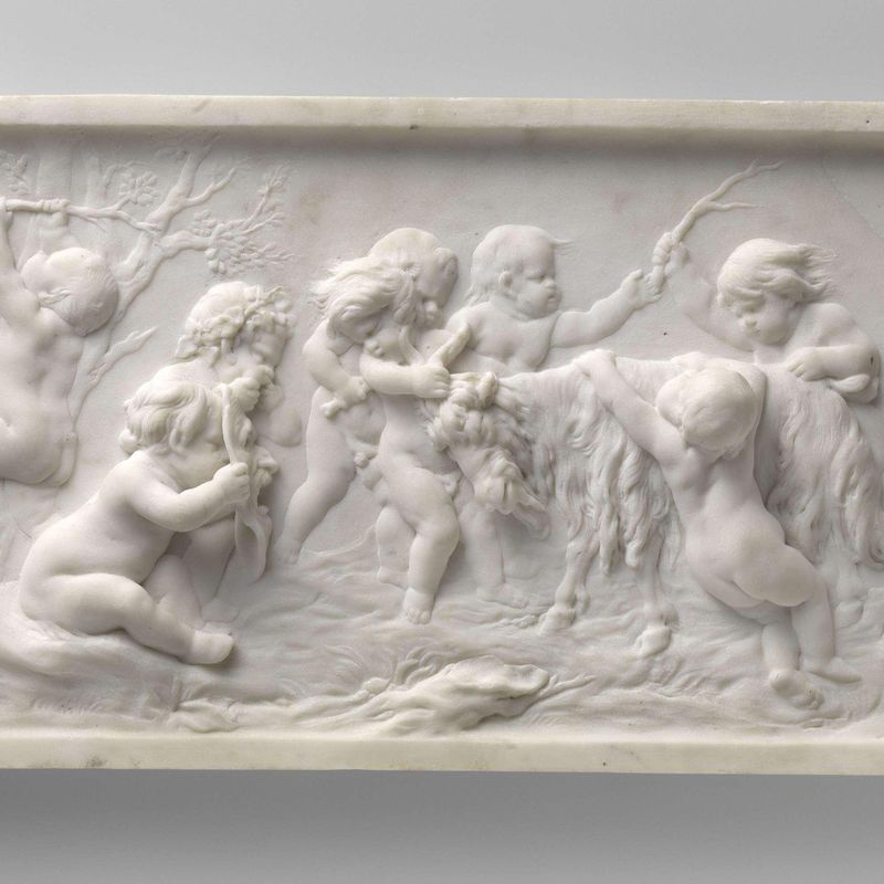 Bachanal of Eight Putti with a goat