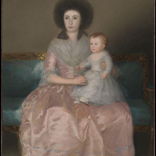 Condesa de Altamira and Her Daughter, María Agustina