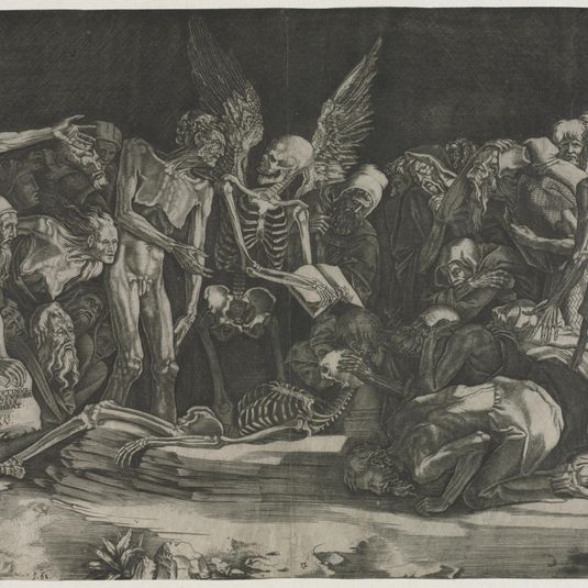 Skeletons, also known as Allegory of Death and Fame