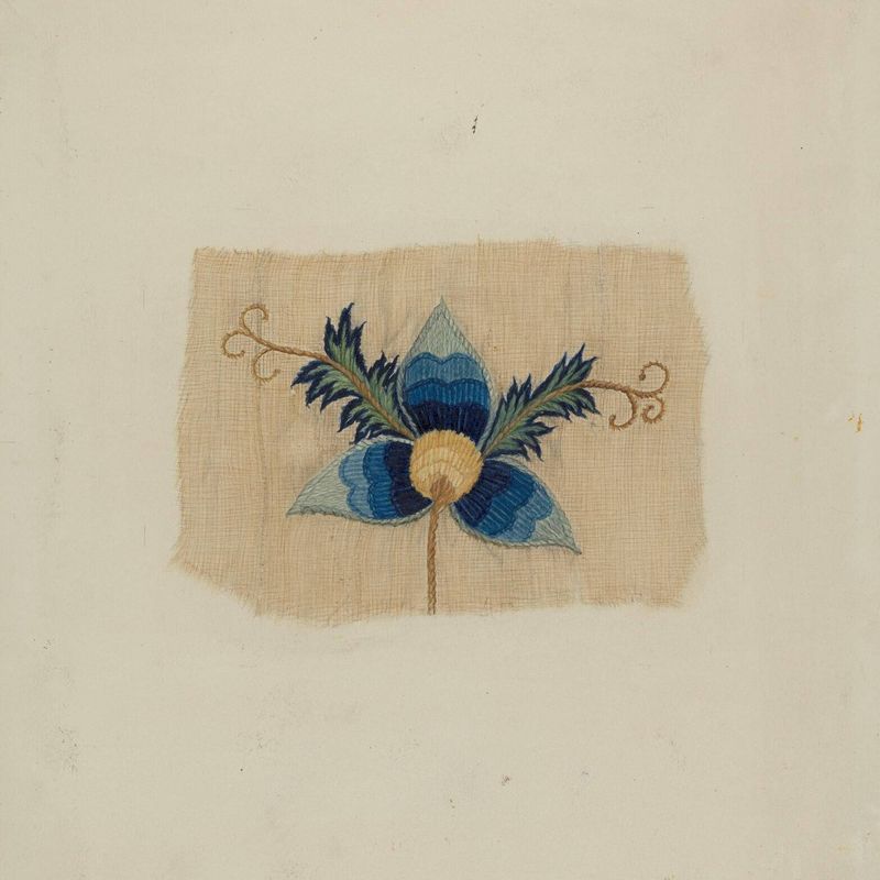 Fragment of Bed Curtain