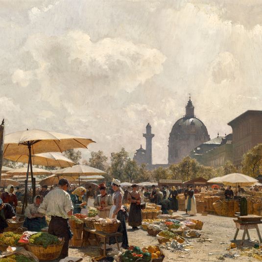 The “Naschmarkt" in Vienna