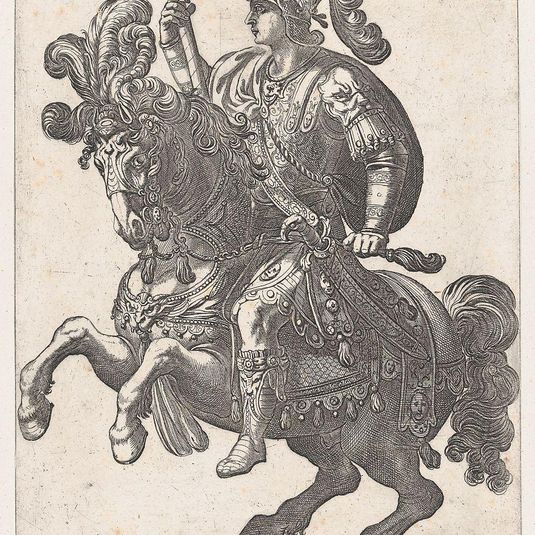 Plate 4: Emperor Gaius on Horseback, from 'The First Twelve Roman Caesars'