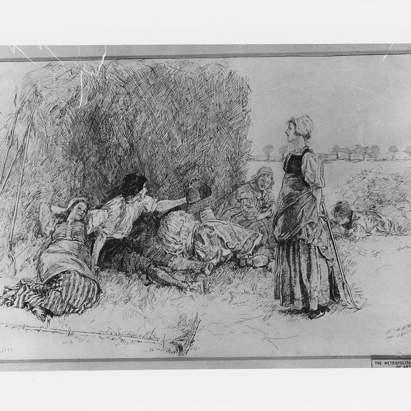 Haymakers Resting, Illustration for "The Leather Bottle"