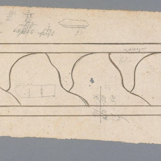 Projet pour un vitrail : bordure