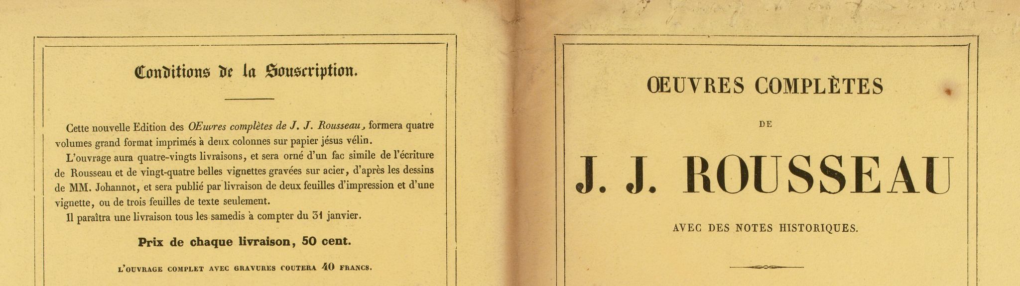 Œuvres complètes /de / J. J. Rousseau [...]