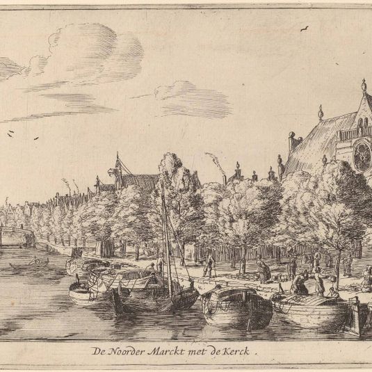 Noordenmarkt with the Noorden Kerk (De Noorder Marckt met de Kerck)