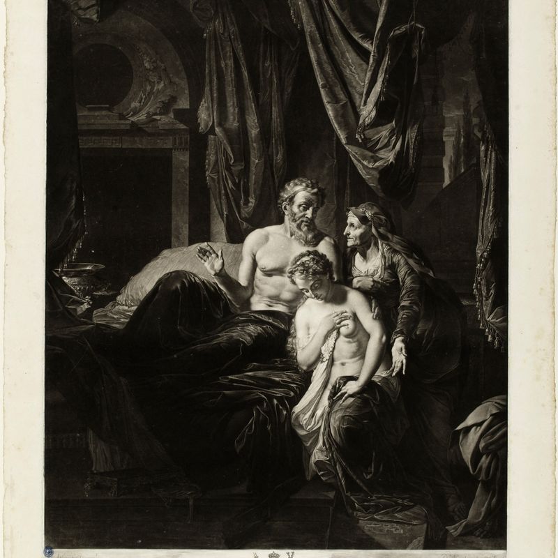 Sarah présentant Agar à Abraham d'après van der Werff (Dutuit p. 341)