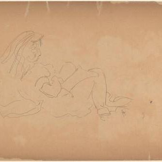 Reclining Figure Reading [verso]