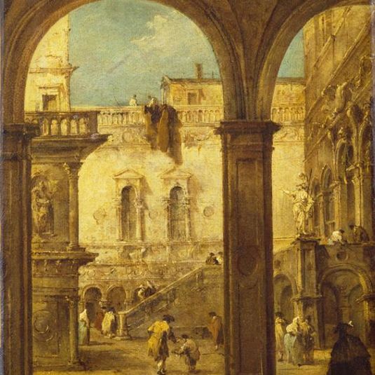 Capriccio with the Courtyard of the Doge's Palace
