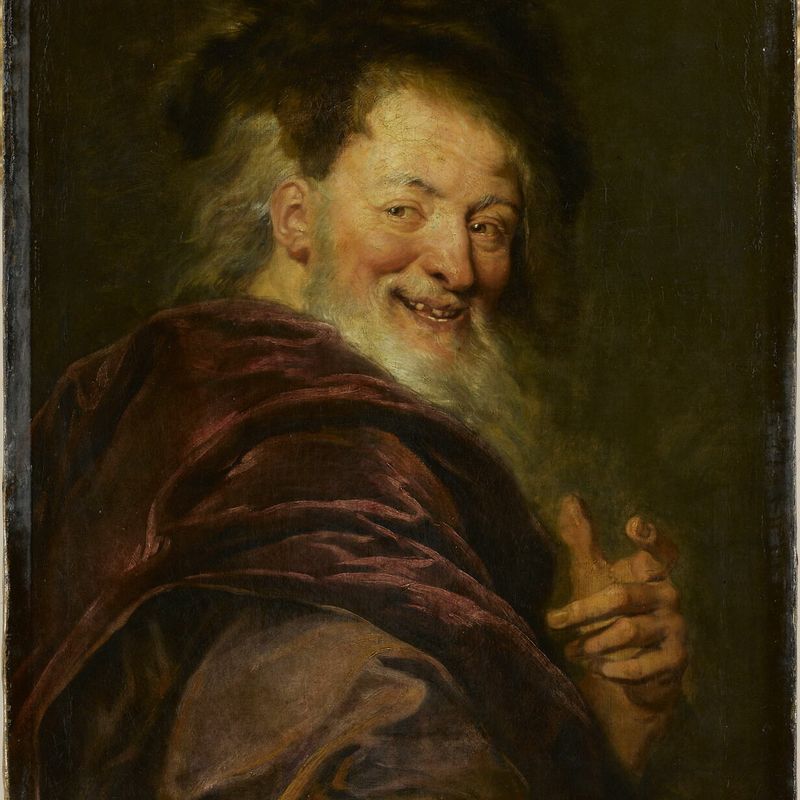 Democritus laughing