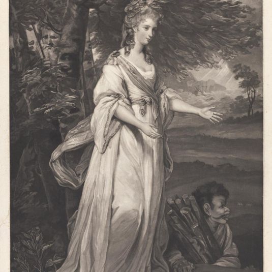 The Honble Mrs. Tollemache, in the Character of Miranda