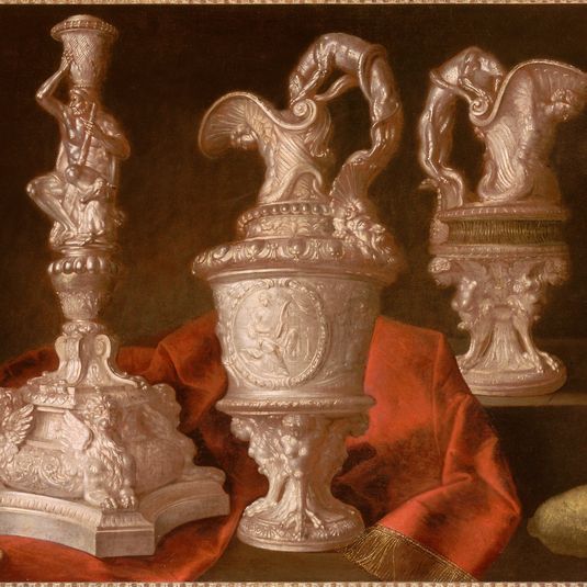 Still life with silver torch