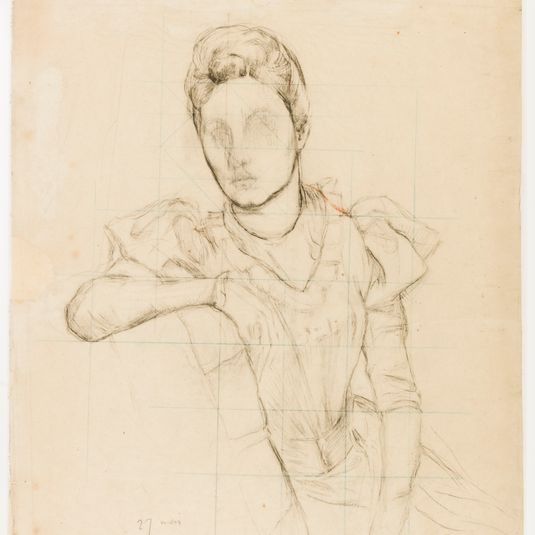 Etude pour le portrait de Madame Jules-François Dietz n°2