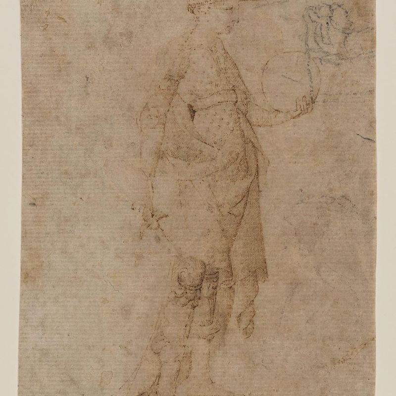A Young Man in Armor, Facing Right