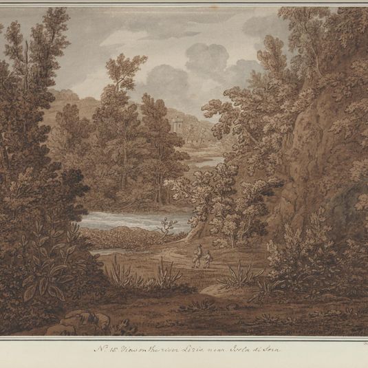 View on the river Liris, near Isola di Sora