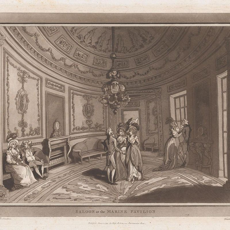 Saloon at the Marine Pavillion (An Excursion to Brighthelmstone)