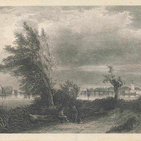 Fulham and Putney Bridges and Church