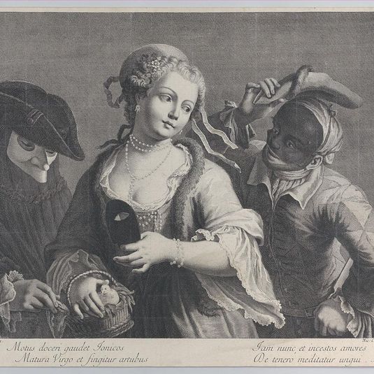 Three half-length figures from a Venetian carnival