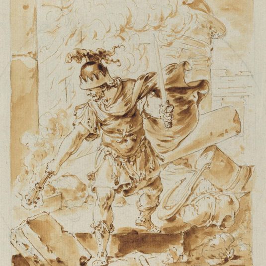 Alexander Setting Fire to Persepolis
