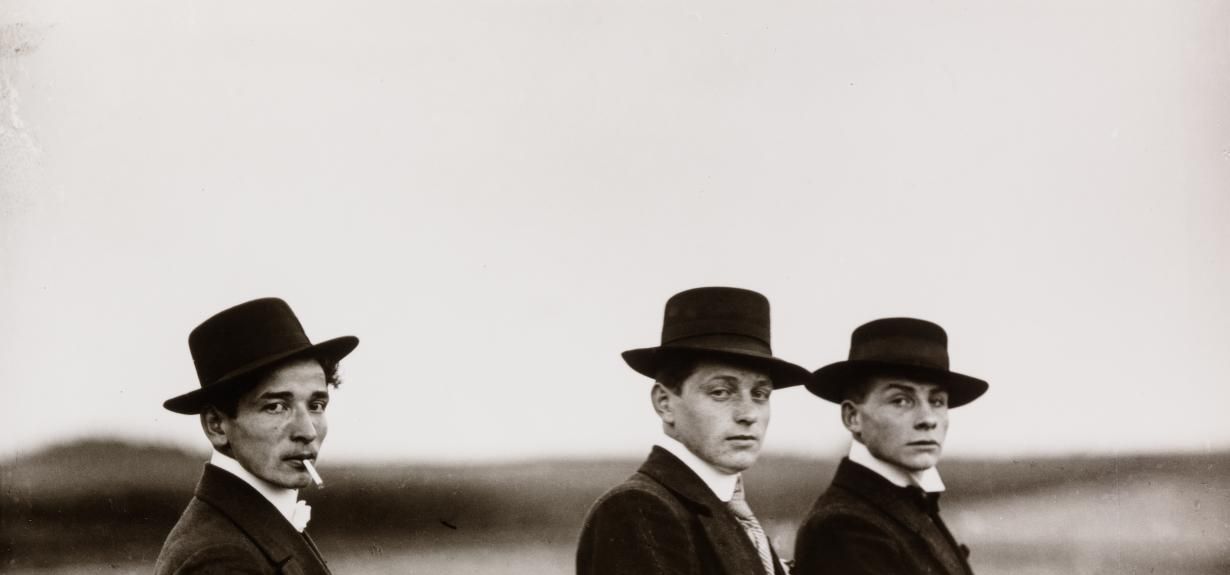 Young peasants on their way to a dance, Westerwald