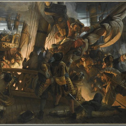 Boarding of a Dutch ship by Jean Bart, June 29, 1694