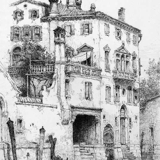 Sketch of Houses near SS. Giovanni e Paolo, Venice