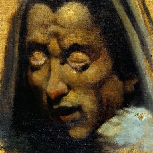 Head of a Damned Soul from Dante's "Inferno," (verso)