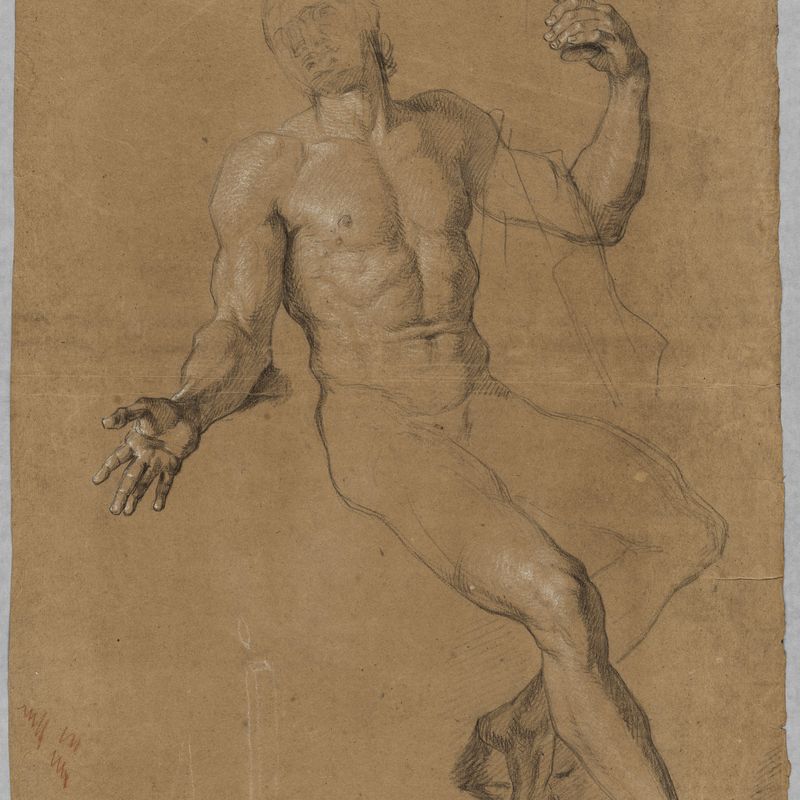 Study of a Nude Man Posed as Bacchus