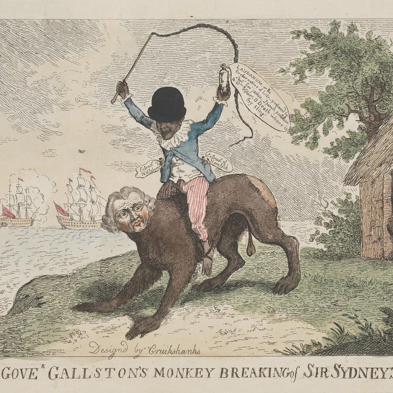 Lieu(tenan)t Gove(rne)r Gallston's Monkey Breaking of Sir Sydney's Ape