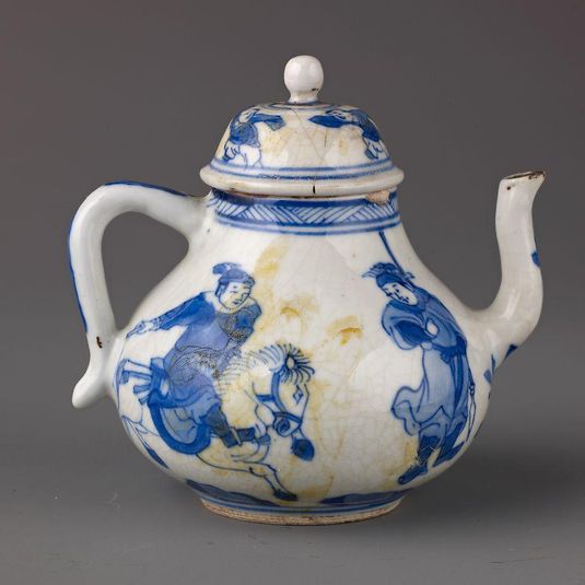 Small covered wine pot or teapot