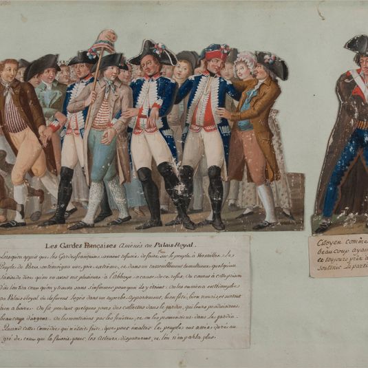 Les Gardes Françaises amènés au Palais-Royal.