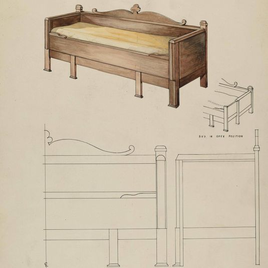 Settee and Folding Bed