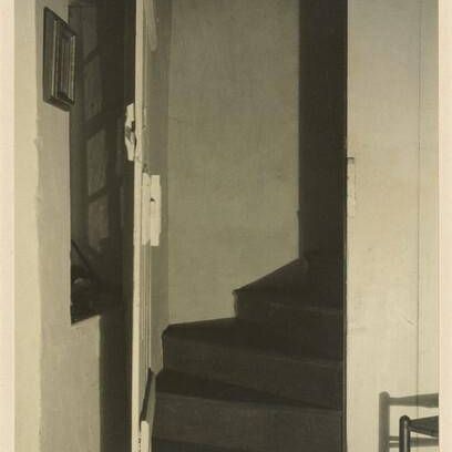 Doylestown House--Stairway with Chair