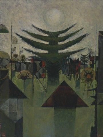 Abstract Landscape (Dark Fir Shoreham II Morning)