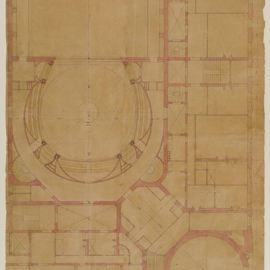 Plan du 4ème étage du théâtre du Vaudeville