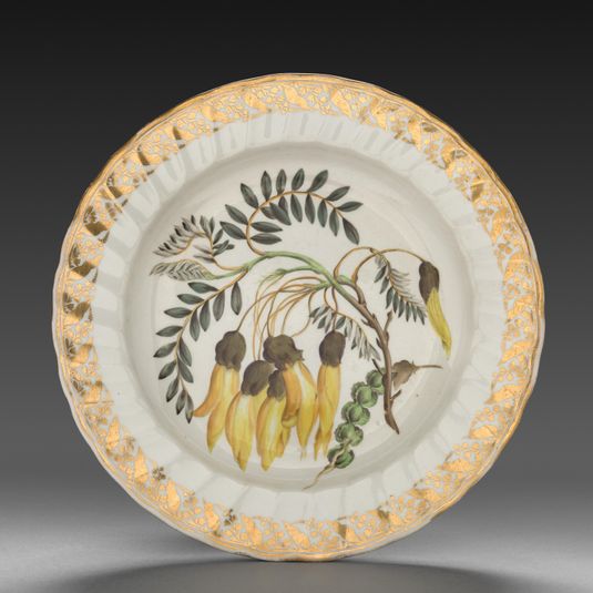 Plate from Dessert Service: Winged Podded Sophora