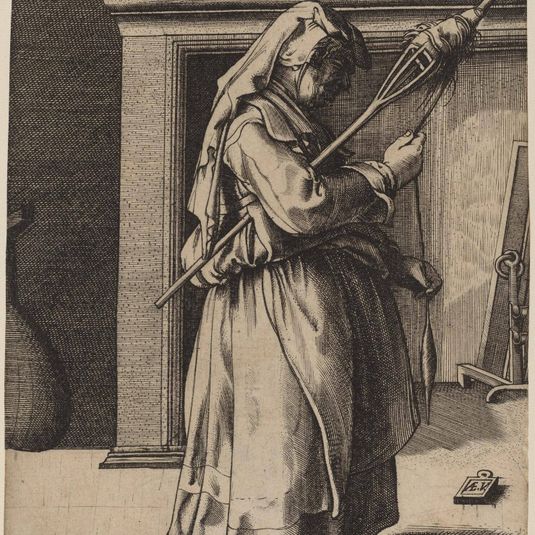 Old Woman with a Distaff