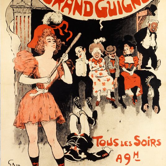 LE GRAND GUIGNOL/ TOUS LES SOIRS/ A 9 H/ 20 RUE CHAPTAL