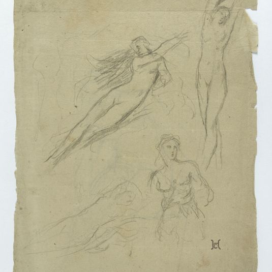 Quatre femmes nues (recto) / Etude de femmes (verso)