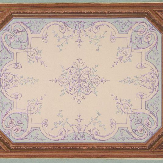 Design for the decoration of a ceiling in rinceaux