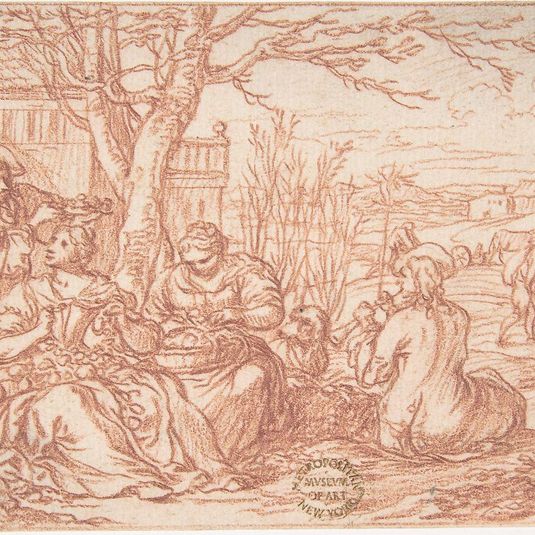 April (one of a series representing the labors of the months)
