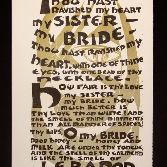 Plate Fourteen, from Song of Songsand Draw me after you: a visual song of songs