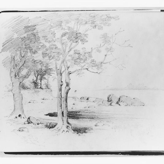 Landscape with Foreground Trees (from Sketchbook)